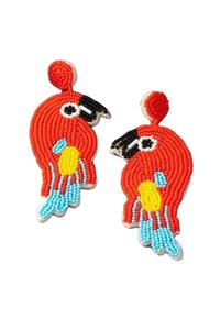 Déclaration Broderie BOHO Chic Raquette De Tennis Graine Boucle D'oreille Perlée Avec Nouveau Design Mignon Et Bijoux À La Mode De L'Inde - Product Image 3