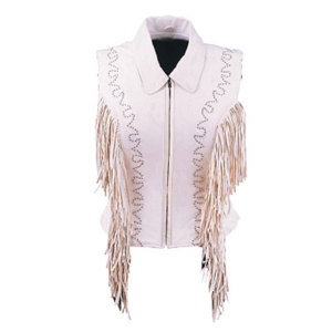 Women <b>Suede</b> Western <b>Fringe</b> Vest Cowboy Sleeveless <b>Jacket</b> Leather Tassel Biker Festival Rodeo Fashion Wear Premium OEM - Product Image 1
