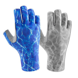 Wholesale Lightweight Comfortable Fishing <b>Gloves</b> Custom Made Design Different Color Leather Fishing <b>Gloves</b> - Product Image 4