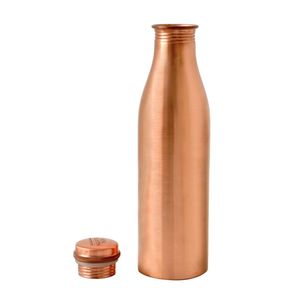 Ensemble de bouteilles d'eau en cuivre pur avec 2 verres, design imprimé en relief, boîte cadeau en velours de luxe, récipient en cuivre ayurvédique, bouteille en cuivre - Product Image 3