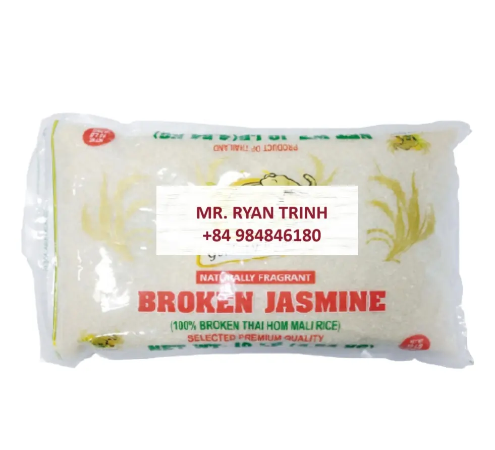 100% arroz fragante Premium de arroz jazmín roto disponible en marca OEM y embalaje adecuado para distribuidor