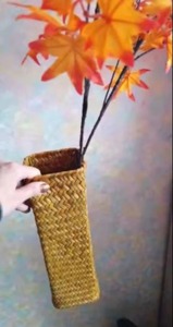 Long Planter Rattan Vase Style Decorative Flower <b>Pot</b> <b>Holder</b> For Home Garden Balcony Indoor Outdoor Modern Boho Storage Decor - Product Image 5