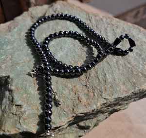 Cuentas redondas de moissanita negra de 6 mm, corte AAA, hechas a mano, para joyería de moda para mujer - Product Image 3