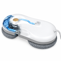 Robot Lave-Vitres Intelligent à Jet d'Eau Bidirectionnel Double Orifice 2800Pa Ultra-Mince 62mm 3 Modes de Nettoyage Détection des Bords UPS