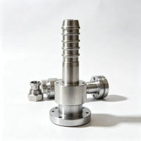 Connecteurs de conduites hydrauliques, composants usinés CNC pour les systèmes de transmission de puissance par fluides industriels
