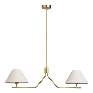 Lustre en laiton doré de style mid-century avec cinq bras, luminaire suspendu rond, design durable, lumières de Noël - Product Image 4