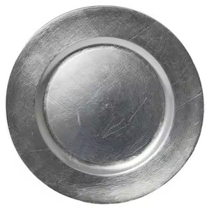 Assiette de présentation décorative en acier inoxydable pour réceptions de mariage, hôtels, restaurants, banquets et fêtes - Product Image 5