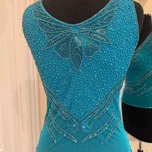 Elegant Party Stylish Handmade Customisable Tops Blouse Sequined Embroidery Fully Beaded Gold Work Multi-Wearable Short Outfit - Product Image 3