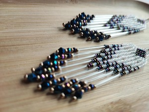 Pendientes de cuentas populares hechos a mano, conjuntos de joyería para mujer, accesorios de moda hechos a mano - Product Image 2