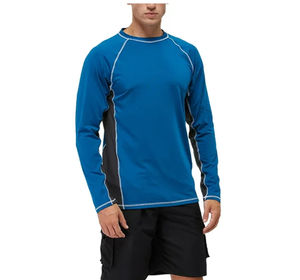 เสื้อคลุมกันแดดชายหาดสำหรับผู้ชาย แขนยาว ระบายอากาศ ป้องกันรังสียูวี ผลิตจากผ้าสแปนเด็กซ์/โพลีเอสเตอร์ เหมาะสำหรับออกกำลังกาย ราคาขายส่ง - Product Image 3