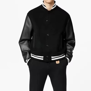 OEM <b>Varsity</b> <b>Jacket</b> Custom <b>Men</b> Wool Blend <b>Bomber</b> <b>Jacket</b> Embroidery Logo Sports College Streetwear Fashion <b>Varsity</b> <b>Jacket</b> - Product Image 1