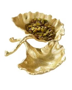 Elegante Tazón de Servir de Metal, Tazón de Acero Inoxidable para Alimentos, Vajilla Moderna para Cocina y Comedor, Plato para Servir Ensaladas y Frutas, Decoración para el Hogar - Product Image 1