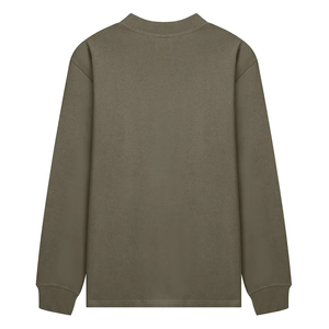 High Quality 100% Cotton Jersey Mock Neck Raglan Sleeve T Shirt Men Casual Plain Tee Custom Logo Bulk Supplier - Product Image 4