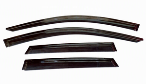 แผ่นบังแดดหน้าต่างรถยนต์ HIC WINDOW VISOR วัสดุ PMMA ป้องกันสภาพอากาศ สำหรับรถยนต์ AUDI A6 Avant C8 ปี 2018~2025 - Product Image 2