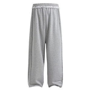 Pantalon de survêtement unisexe ample à jambe large, coupe décontractée, style streetwear, impression de logo personnalisé, broderie, fournisseur OEM - Product Image 4