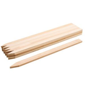 25 Pezzi Pali da Giardino in Legno 36 x 0,5 x 1,5 cm, Pali per Livellamento e Supporto Piante in Legno di Abete con Filo da 1mm - Product Image 1