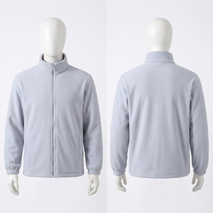 Veste polaire pour homme 300 GSM Premium, douce et chaude, fermeture éclair intégrale, veste d'hiver, broderie personnalisée, impression à chaud, logo sérigraphié - Product Image 2
