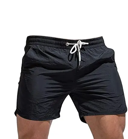 2023 Sommerferien Hot Men Beach Shorts Solid Sport Schwimmen Schnellt rocknende Casual Loose Beach Pants