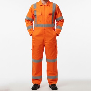 Custom Reflective Safety <b>Overall</b> High Visibility Workwear Coverall with Reflective Tape for <b>Construction</b> Workers - Product Image 5
