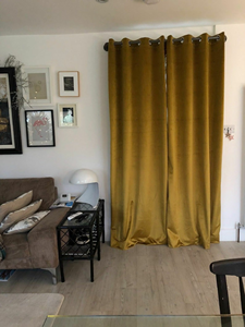 Heavy Duty Metal <b>Curtain</b> Rod <b>with</b> Adjustable Length - Product Image 5