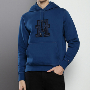 Sweat à capuche pour homme en coton épais, coupe oversize, avec patch brodé coupé sur mesure, imprimé personnalisé, de qualité supérieure et de luxe - Product Image 4