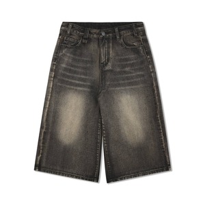 Shorts en jean pour homme, taille haute, bonne qualité, style décontracté été, avec poches. - Product Image 6