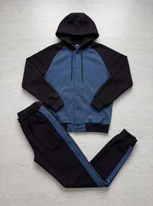 Mens Fleece Training Outfit Long Sleeve <b>Sweat</b> <b>Top</b> with Comfortable Jogger Bottom for Active Daily Routine - Product Image 2