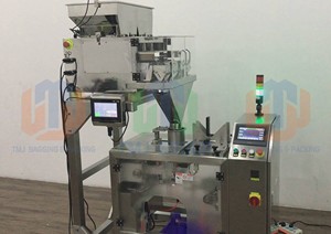 Máquina envasadora Doypack totalmente automática, para alimentos para perros, piensos, alimentos para mascotas, 500g, sellado de embalaje de llenado de bolsas de pie, - Product Image 3