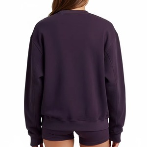 Sudadera Oversize de Cuello Redondo para Mujer, con Logotipo Personalizado, Estilo Casual Urbano, Fabricante OEM ODM - Product Image 2