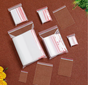 Bolsas de plástico transparente con cierre hermético, reciclables e inodoras, tamaño personalizado para almacenamiento de alimentos y empaques generales, precio competitivo - Product Image 1