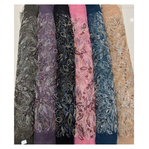 Tela de red suave de alta calidad, material elegante de diseñador, ideal para vestidos de novia, saris, lehengas, vestidos y prendas de alta costura. - Product Image 1