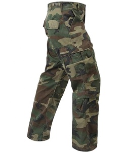 Pantalon Cargo Homme Écologique Kaki Coupe Droite 100% Coton Décontracté Uni Poches OEM Respirant Lourd Printemps Vente en Gros - Product Image 2