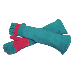 Gants de soudage longs en cuir de vachette renforcé de haute qualité, résistants à la chaleur, pour la sécurité industrielle et les travaux lourds, gants de barbecue - Product Image 4