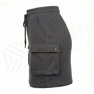 Mini-jupe cargo pour femme, taille élastique, cordon de serrage, couleur unie, tissu tricoté doux, style toutes saisons - Product Image 3