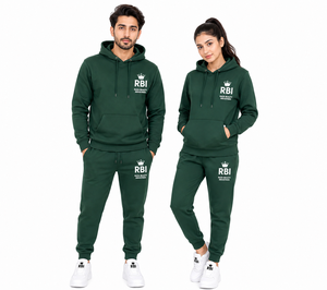 Ensemble de survêtement personnalisé 100% coton léger et écologique, 2 pièces, vêtements de sport en molleton unisexe, chaud, respirant et élastique - Product Image 1