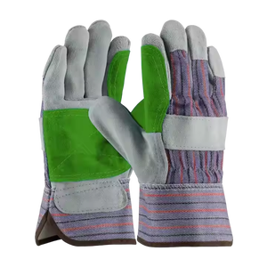 Gants de travail de sécurité en cuir de vachette pleine fleur à double paume, robustes, pour usage industriel, type Rigger canadien, pour la protection des mains - Product Image 5
