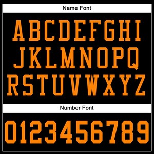 Camiseta de Fútbol Personalizada Negra con Detalles Naranja, Transpirable, de Secado Rápido y Ligera para Equipos Deportivos - Product Image 3