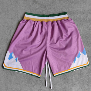 Pantalones Cortos de Baloncesto Personalizados de Malla para Hombre, Estilo Retro Vintage, con Bolsillos con Cremallera, de Tela Gruesa, para Uso Urbano - Product Image 4