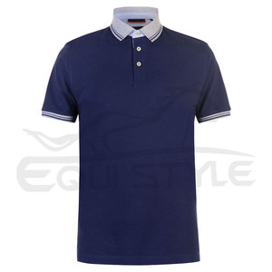 Camisetas Polo al por Mayor, Mezcla de Algodón y Poliéster, Manga Corta, Cuello Clásico, Camisetas Bordadas Personalizadas para Hombre - Product Image 1