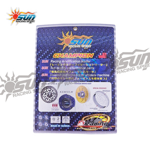 Nouvel ensemble de patins d'embrayage SUN Racing N-MAX 155 (3 pièces) fabriqué à Taïwan, en acier à haute friction avec revêtement bleu, pour un démarrage fluide, pour scooter - Product Image 6