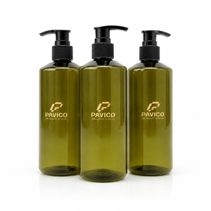 ขวดปั๊มพลาสติก PET ขนาด 300 มล. ยี่ห้อ Pavico คอขวดขนาด 24 มม. พิมพ์ลายซิลค์สกรีน สำหรับบรรจุภัณฑ์แชมพู โลชั่น ครีมอาบน้ำ ผลิตในเวียดนาม - Product Image 4