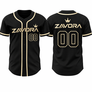 Camiseta de Béisbol Unisex con Botones, Estampado Digital, para Hombre, con Letras y Números Bordados, Uniforme Personalizado - Product Image 2