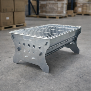 Parrilla Portátil Plegable de Carbón/Madera, Metálica, de Acero Inoxidable, para Exteriores, de Mesa, para Camping, OEM ODM, EPDGFC002 - Product Image 4