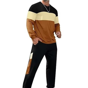 Ensemble de survêtement pour homme en molleton respirant à capuche avec logo personnalisé, 2 pièces, pour l'entraînement, la remise en forme et les sports - Product Image 5