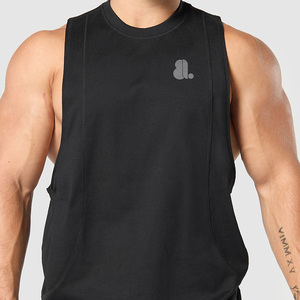 Débardeur Homme Style Urbain à Motif Dessin Animé Découpé avec Broderie Imprimée Tie-Dye en Relief en Coton Tricoté et Fibre de Bambou - Product Image 3