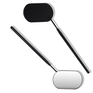 Best Supplier's Black Durable German Stainless Steel Frame <b>Handheld</b> Single Eyelash <b>Mirrors</b> High Quality Lighted Made Pakistan CE - Product Image 4