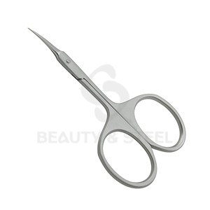 Ciseaux à cuticules professionnels à pointe fine avec des pointes courbées et un corps en acier inoxydable pour des soins de manucure de précision - Product Image 3