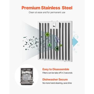 Campana extractora de techo tipo chimenea de 36 pulgadas, 800 CFM, de acero inoxidable, para cocina, con control por gestos, montaje en pared - Product Image 4