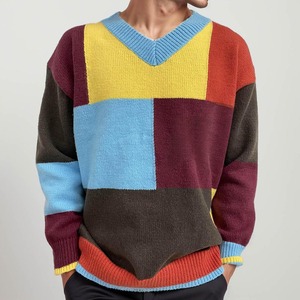 Suéter de Mohair Personalizado para Hombre, Tejido de Punto, Cálido para Invierno, Informal, a la Moda, Fabricante OEM - Product Image 2