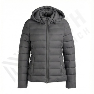 2025 femmes grande taille hiver doudoune nouveauté bas prix respirant Parka fermeture à glissière plaine teint Techniques veste - Product Image 2